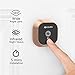 Greeter Digital Door Viewer & Doorbell - LCD Security Camera Monitor 165° Wide Angle Lens - Video Record Photo Shooting - No APP - No Motion Sensor - Peephole Needed (Gold Earth)