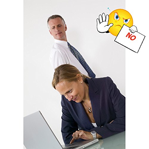 Office Cubicle Clip on Mirror, 7.28'' Rear View Computer/Laptop Safety