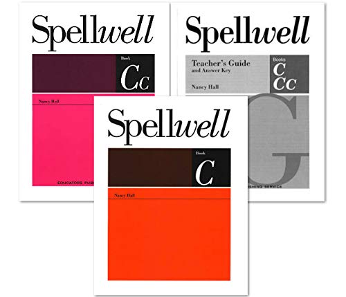 Spellwell Grade 4 SET (3 Books)- Book C, Book CC, Spellwell C & CC Teacher's Guide and Answer Key by Nancy Hall (Paperback Shinsho)