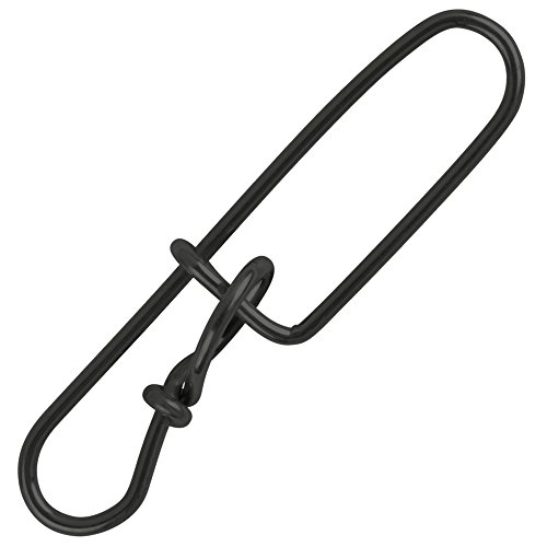 Spro Matt Black Double Insurance Lock Snap - Sicherheits Einhänger zum Spinnfischen, Angelwirbel zum Spinnangeln… – Bild 3