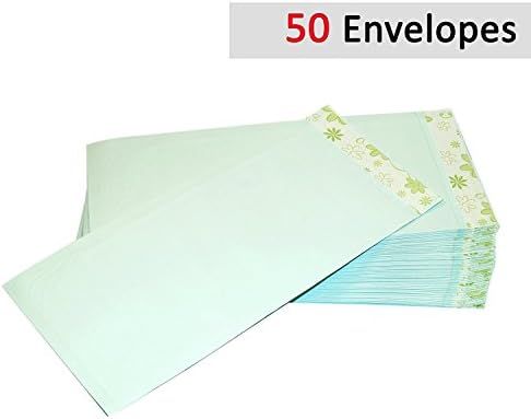 50 Pcs Premium Quality Cloth line Envelopes, Catalog Envelopes, Invitation Envelopes, Letter Size Envelopes for Daily Corporate/Home Use - (11'' X 5'')