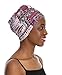 Women Turban Hat Head Wrap - Multi Colour Black African Jersey Magic Headband Turbans Headwrap Tube Scarf Tie Hijab For Hair Muslim Bohemian Boho Chemo Cap