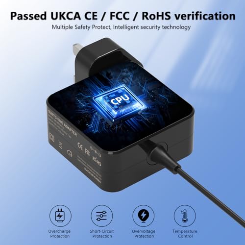 shefor 65W Laptop Charger Compatible with ASUS VivoBook ZenBook 14 15 17 E203M E406M E410M X540S X540L X540 UX305 F555 19V 3.42A Power Adapter