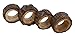 Shalinindia Handmade Rustic Wooden Napkin Rings Set of 4 for Table Decoration Ideas