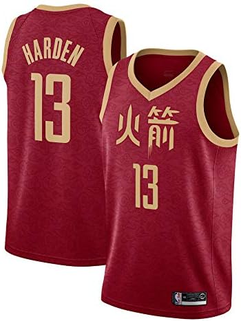 Men’s Jersey - NBA Houston Rockets 13# Harden Embroidered Mesh Basketball Swingman Jersey