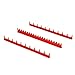 Ernst Manufacturing Screwdriver Rail Set with Magnetic Backing, 20 Tool, Red (6010M-Red)