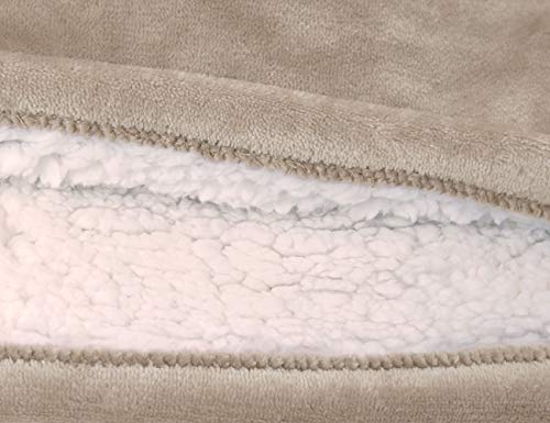 image for MARQUESS Electric Blanket MicroPlush Sherpa and Reversible Flannel Was