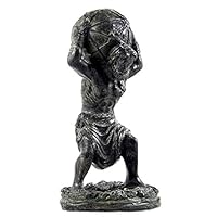 Bellaa 22692 Atlas Holding World Greek Statue Roman Mythology 6 inch