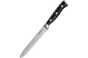 Cuisinart 5.5" Triple Rivet Serrated Utility Knife with Blade Guard (TRC-HSUC)