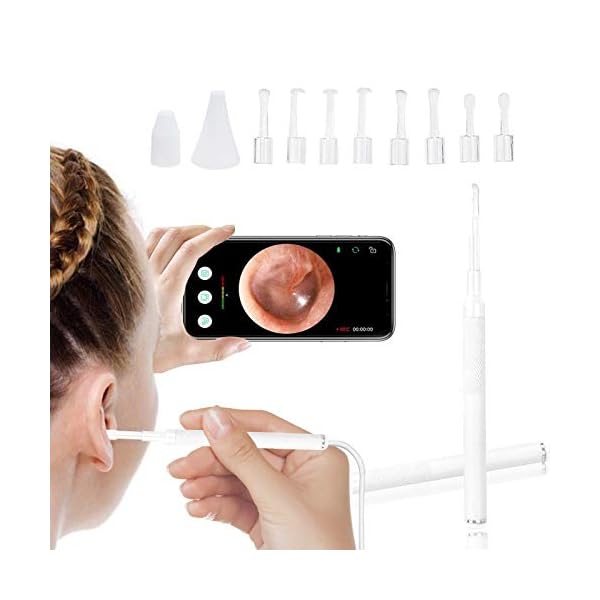 gracosy Visueller Ohrstöpsel Ohrreiniger Mikroskop Inspektionskamera Smart Endoscope Ohrenschmalzentfernungsotoskop 3,9…