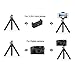 KEKH Phone Tripod,Portable and Adjustable Tripod Stand Holder with Bluetooth Remote for iPhone, Android Phone,Camera with Universal Clip and Remote (Black)
