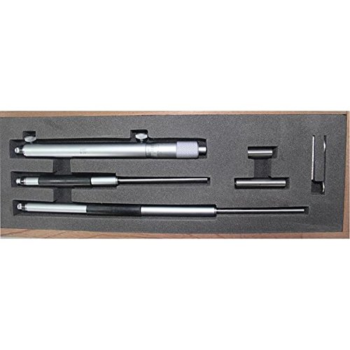 Asimeto 242201 8″ 20″ Interchangeable Rod Inside Micrometer Set w
