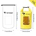 TOTOBAY Waterproof Dry Bag, Upgrade Design Perspective Window Roll Top Dry Sack with Adjustable Shoulder Straps for Water Outdoor Sports (Yellow, 10 L)