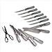 8 Piece Stainless Cutlery with Block Set in Natural