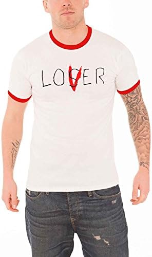 Pennywise T Shirt Loser Stephen King IT Horror Movie Official White Ringer