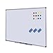 Dry Erase Board - White Board 48 x 36 Magnetic Dry Erase Board with Aluminum Frame, Large White Board Commercial Quality Wall Size White Board, Magnetic Board with 3 Erasers, 4 Markers and 12 Magnets
