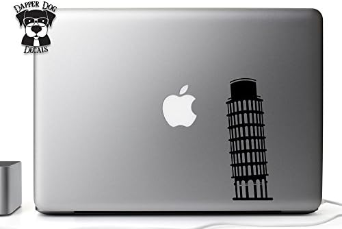 Leaning Tower of Pisa 5 Inch Decal Sticker for MacBook Air Pro Laptop Notebook Auto Great Gift Mac PC Computer