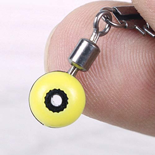 BKAUK 50 Stück/Batch Angelpose Float Float Parkplatz Bohnen Angelzubehör Kunststoff Metallbeschläge C – Bild 6