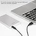 Inateck Aluminum 2.5 Inch USB 3.0 Hard Drive Enclosure Case with USB-C Port and Type C Cable for 9.5mm 7mm 2.5