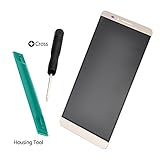 Easy To Shop Gold LCD Display+Touch Screen Digitizer Assembly for Huawei Ascend Mate 7 MT7