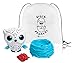 Owleez, Flying Baby Owl Interactive Toy with Lights & Sounds (White) W/ Exclusive Pack-A-Hatch!