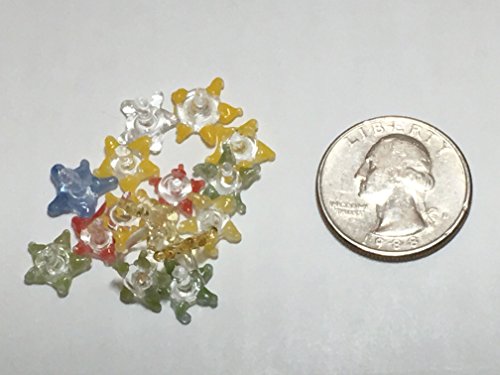 50+10 Premium Glass Starfish Pipe Screens (1/4" - 3/8") - Jack/Daisy Hybrid Pipe Screen by Up in Smoke Pipe Screens