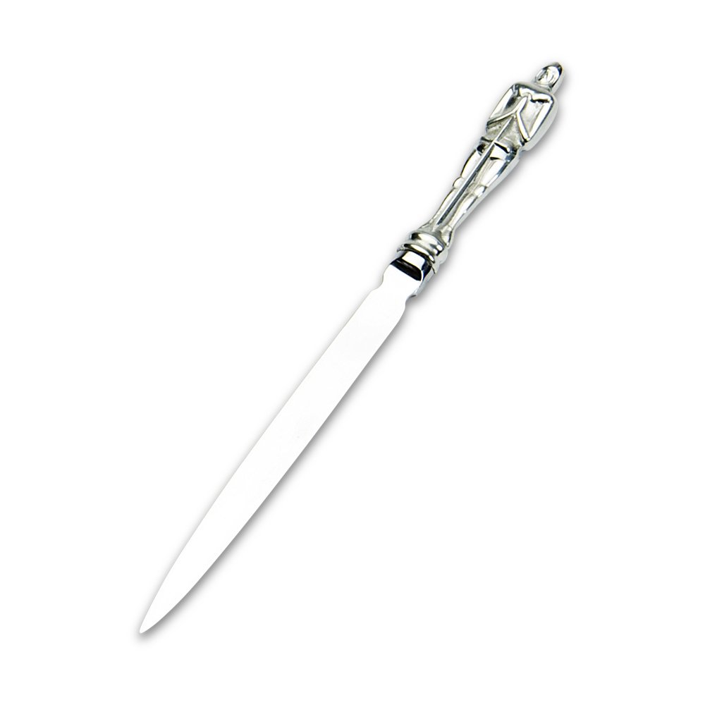 Edwin Blyde & Co Knight Design Pewter Handle/Stainless Steel Blade Letter Opener