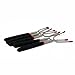 Telescoping and Extendable Hot Dog Forks and Marshmallow Roasters – Set of 5 Campfire Sticks -Stainless Steel Marshmallow Roasting Sticks – Smores Skewers – Great for Campfires, Fire Pits, and Campingthumb 1