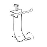 InterDesign Classico Toilet Paper Holder for Bathroom Storage, Over the Tank - Horizontal, Chrome (Misc.)