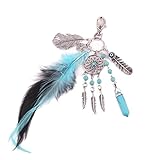 Iuhan® Fashion Bohemia Dreamcatcher Feather Keychain Bag Plush Key Ring Car Key Pendant