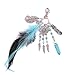 Iuhan® Fashion Bohemia Dreamcatcher Feather Keychain Bag Plush Key Ring Car Key Pendant