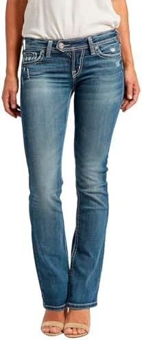 Silver Jeans Women's Tuesday Low Rise Slim Bootcut Jeans
