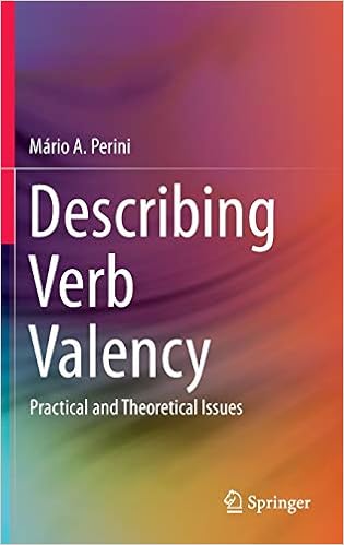 Amazon Com Describing Verb Valency Practical And Theoretical Issues Perini Mario Alberto Books