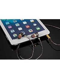 Auriculares, auriculares de tapón Betron YSM1000 de alta definición, dentro de la oreja, con cancelación de ruido, bajo intenso profundo para iPhone, iPod, iPad, reproductores de MP3, Samsung Galaxy, Nokia, HTC, etc. (sin micrófono)