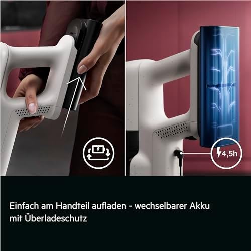 Ultimate 7000 GEN2 Akku Staubsauger kabellos, Auto Modus, AllFloor LED Bodendüse für optimale Sicht, leicht 1,35kg Handsauger, starke Reinigung bis zu 40 Min Laufzeit, HEPA-Filter, weiß AP72UB21AM