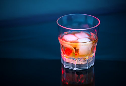 PRECORN Kunststoff-Glas für Whisky im 4er Set Whiskey Liebhaber LED beleuchtete Trinkgläser 240 ml – Bild 5