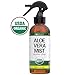 Aloe Vera Spray - USDA Organic Aloe Vera Gel for Sunburn Relief - Certified Spray Aloe for Healthy Skin, Hair & After SunBurn Relief - Made from Aloe Vera Juice Straight from the Plant [8oz Size]