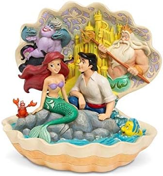 Amazon フィギュア リトルマーメイド アリエル エリック王子 貝 Disney Traditions フィギュア ドール 通販