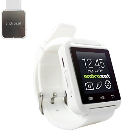 ANDROSET Smartwatch for iPhone and Android (WHITE)