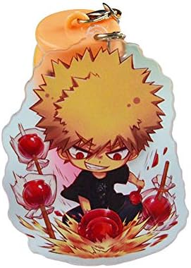 My Hero Academia-Todoroki /Izuku Midoriya Deku /Bakugou Katsuki/Kirishima eijirou Super Cute Key Chain 14 Types 1pcs( Bakugou Katsuki H01)
