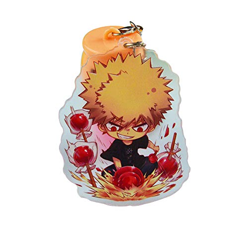 My Hero Academia-Todoroki /Izuku Midoriya Deku /Bakugou Katsuki/Kirishima eijirou Super Cute Key Chain 14 Types 1pcs( Bakugou Katsuki H01)
