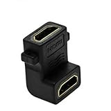 Ayangyang 90 Degrees Gilding Female to Female Elbow Hdmi Adapter