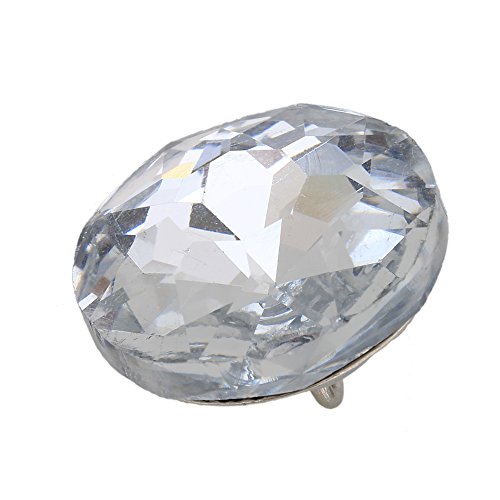 RDEXP Sofa Headboard Upholstery Crystal Buttons Soft Package Furniture Decorative Accessories Pack of 20 (Diameter:25mm)