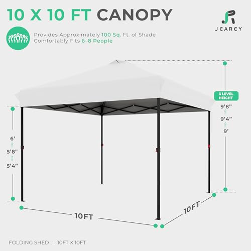 JEAREY 10x10 Pop Up Canopy Tent Review: Instant Portable Shade for Markets & Events image 27