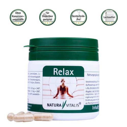 Natura Vitalis Relax - 120 Stück - für Vegetarier geeignet