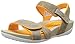 Dansko Women's Kami Dress Sandal, Mocha/Citrus Suede, 40 EU/9.5-10 M US