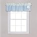 Forest Tales Window Valance - Dot Print Body, Plaid Print Top Border, Rod Pocket, Birdhouse, Bee Applique, Blue, Green and White, 60 in x 15 in