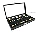 Novel Box® 72 Slot Ring/Cufflink Display Foam Insert in Black + Custom NB Pouch