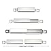 Utheer Grill Replacement Parts for Charbroil Advantage Series 4 Burner 463344015 463343015 463240015 463432215 Gas Grills, 3 Burner 463436815, Grill Burner Heat Plate Shield Adjustable Crossover Tube