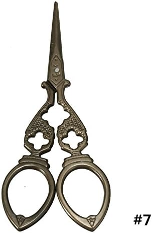 Honice DIY Vintage Scissors Titanium Sewing Style Antique Design Embroidery Shear Craft Crane Cutter Fabric Household（9 Sizes Optional） (7)